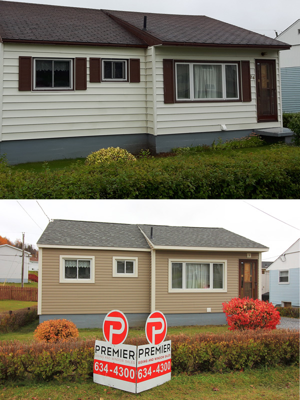 Before and After Premier Siding and Window Sales