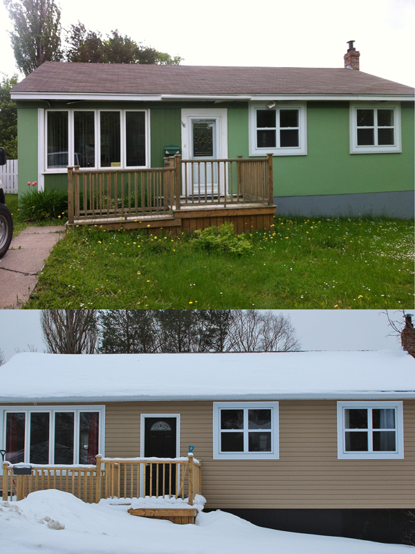 Before and After Premier Siding and Window Sales